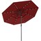 Outdoor 10 Feet Solar Umbrella with LED Lights and Adjustable Tilt for Perfect Shade